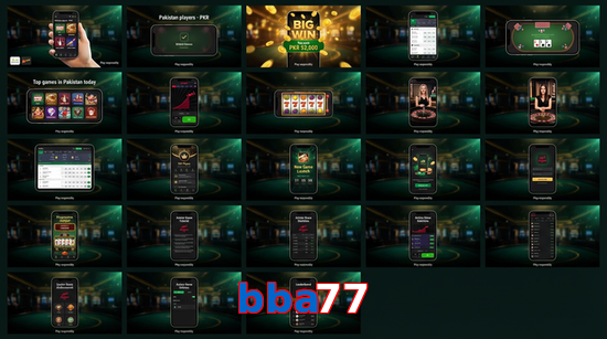 Main screen of Bba77 bet page for PK players